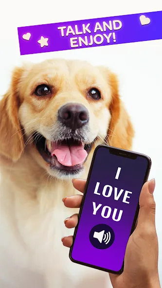 Скачать взлом Dog Translator Pet Speak Talk [MOD: разговор с питомцем без ограничений] — скриншот 3