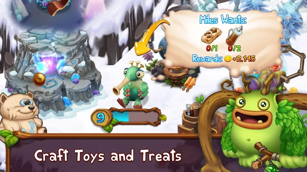 Скачать Singing Monsters: Dawn of Fire [MOD: безлимитные ресурсы и ускоренное развитие] на телефон — скриншот 2