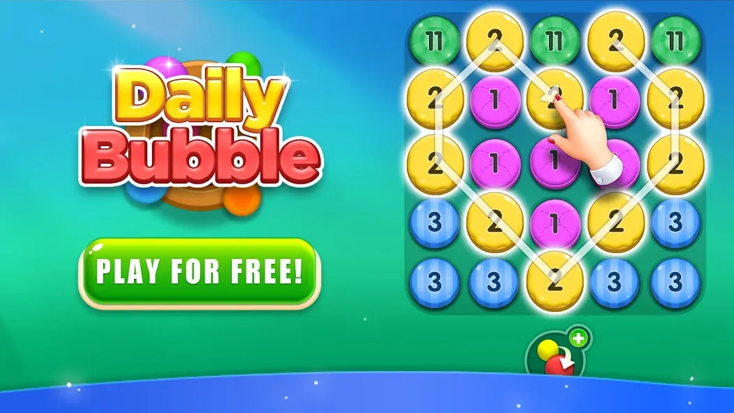 Скачать взлом Daily Bubble [MOD: без рекламы и бесконечные жизни] — скриншот 5