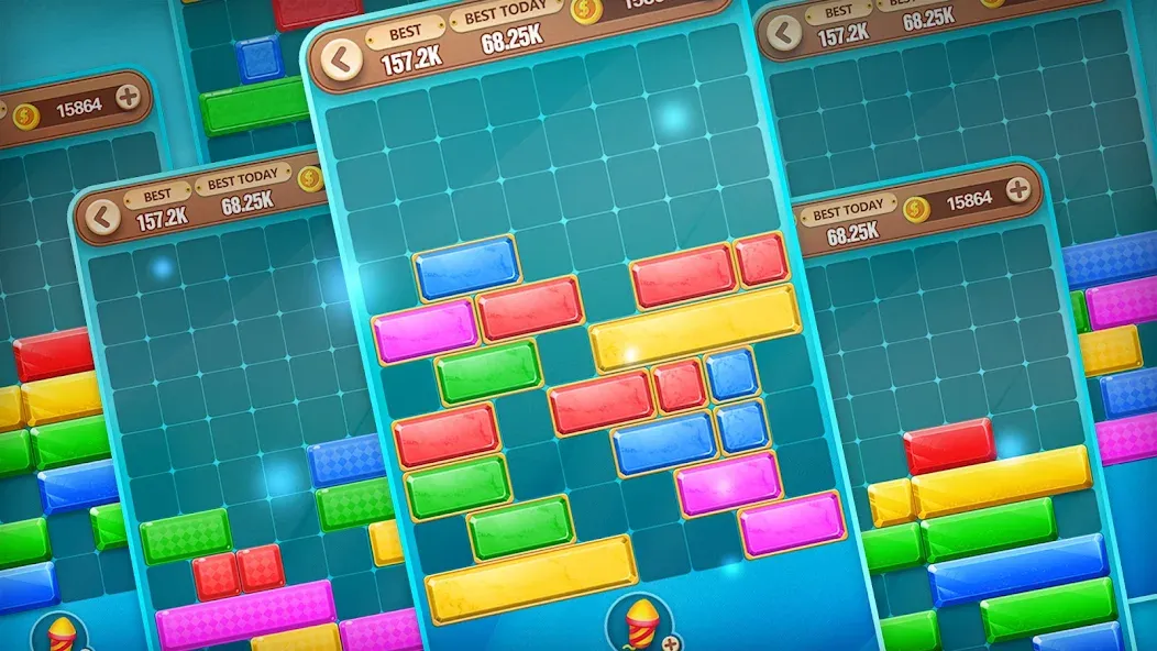 Block Crush - Puzzle Game [MOD: без рекламы и бесконечные подсказки] (Бесплатно / APK) — скриншот 3