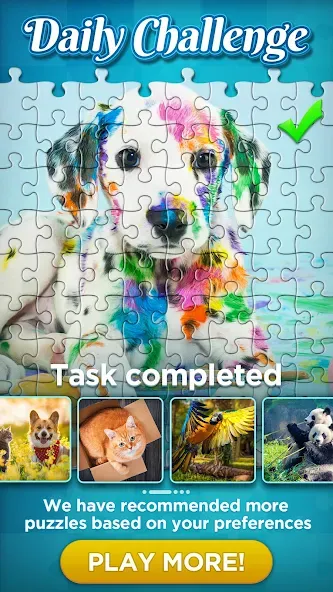 Скачать Jigsaw Puzzles [MOD: без рекламы и все пазлы открыты] — скриншот 4