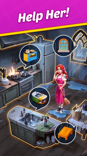 Скачать Jewel Manor - Home Design [MOD: безлимитные деньги и открыты все уровни] на телефон — скриншот 4