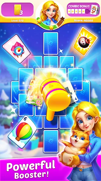 Solitaire Tripeaks Diary [MOD: безлимитные монеты и жизни] (Бесплатно / APK) — скриншот 5