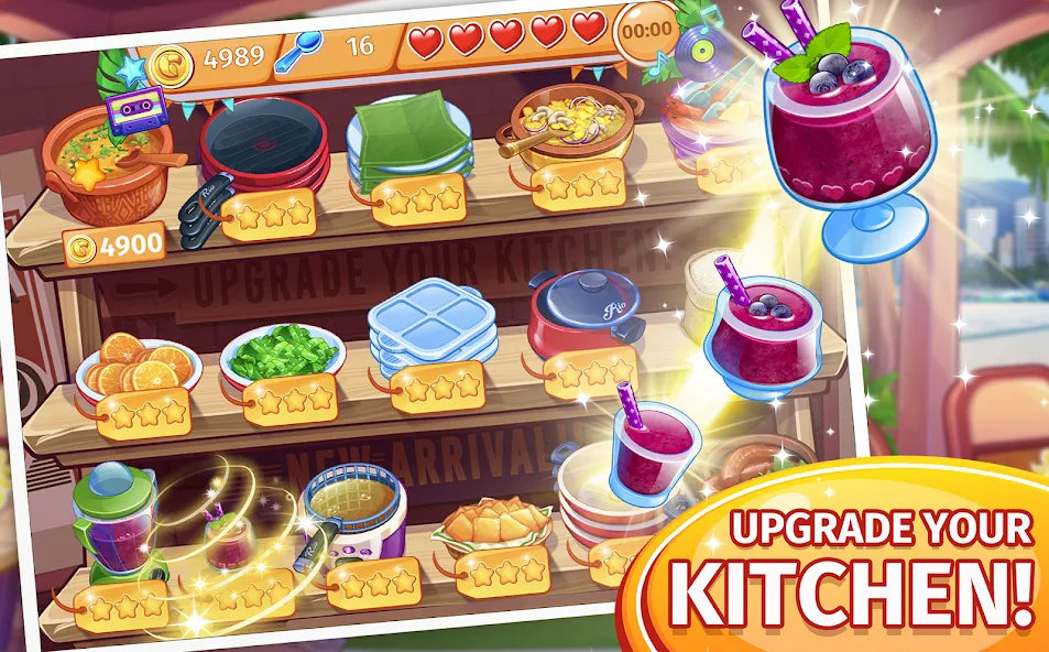 Взломанная Cooking Craze: Restaurant Game [MOD: безлимитные монеты и алмазы] на Андроид — скриншот 3