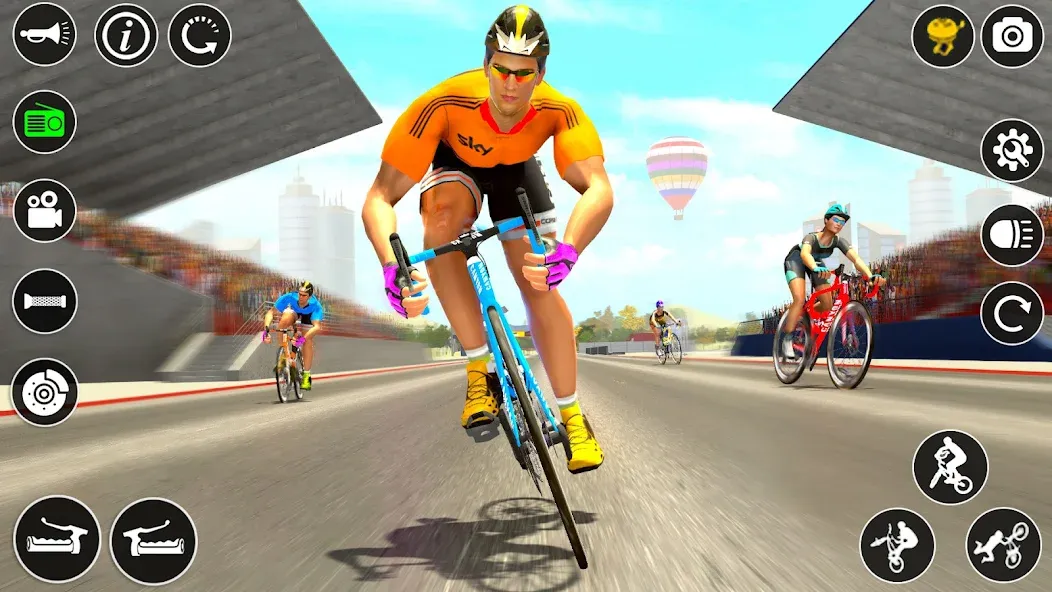 Скачать взлом BMX Cycle Race 3d Cycle Games [MOD: безлимитные деньги и все велосипеды] — скриншот 2