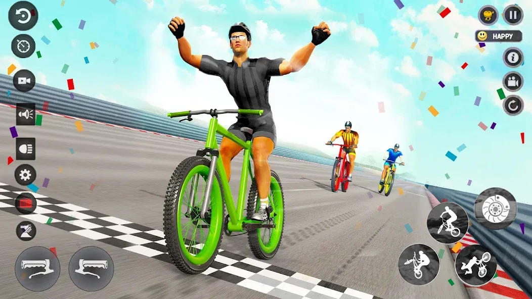 Скачать взлом BMX Cycle Race 3d Cycle Games [MOD: безлимитные деньги и все велосипеды] — скриншот 3