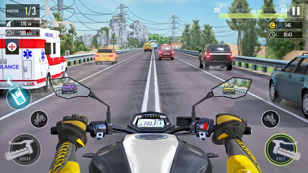 3d Bike Racing Bike Race Games [MOD: открыты все байки и трассы] на Андроид — скриншот 1