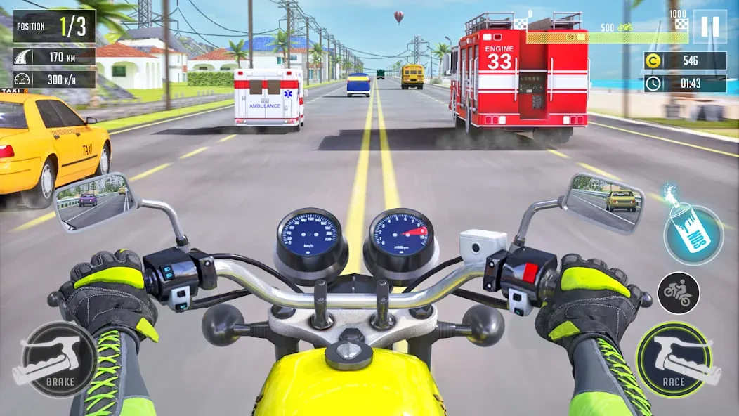 3d Bike Racing Bike Race Games [MOD: открыты все байки и трассы] на Андроид — скриншот 2