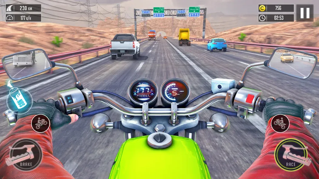 3d Bike Racing Bike Race Games [MOD: открыты все байки и трассы] на Андроид — скриншот 3