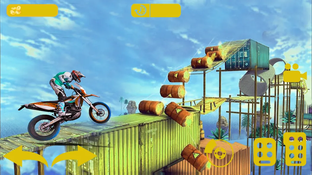 Скачать Bike stunt 3d games-Bike games [MOD: открыты все мотоциклы и уровни] на телефон — скриншот 1