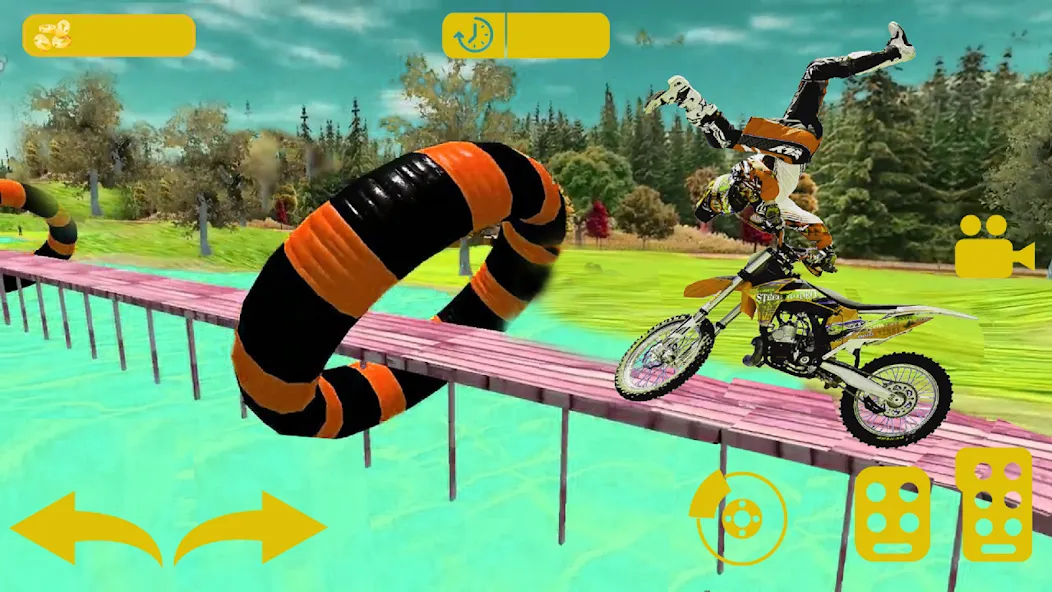Скачать Bike stunt 3d games-Bike games [MOD: открыты все мотоциклы и уровни] на телефон — скриншот 3