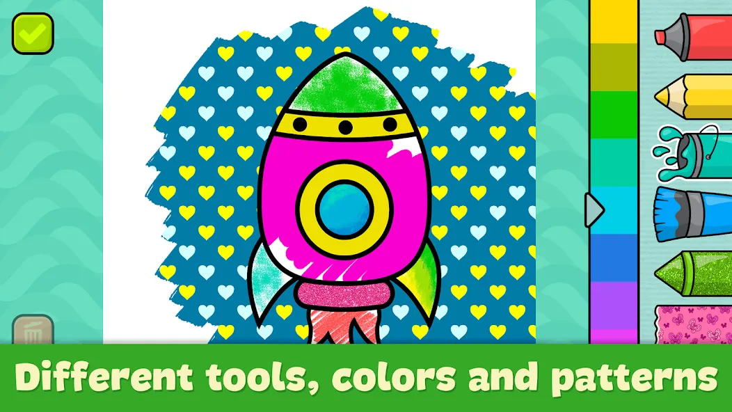 Скачать Coloring Book - Games for Kids [MOD: все раскраски и палитры открыты] — скриншот 2