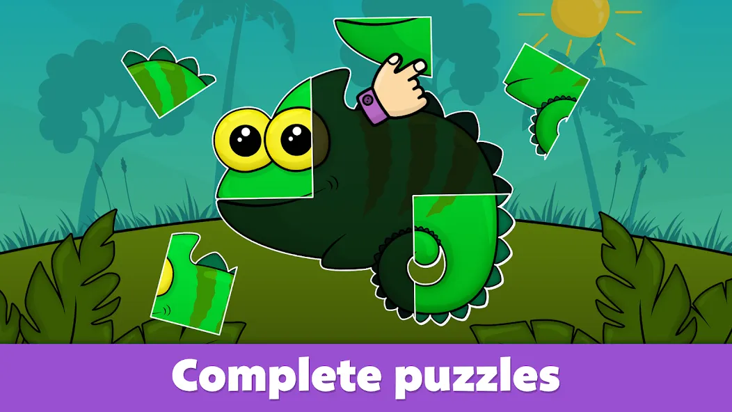 Kids Puzzle Games 2-5 years [MOD: открыты все пазлы и подсказки] на Андроид — скриншот 3