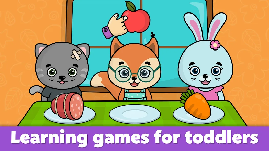 Baby Games: Shapes and Colors [MOD: все фигуры и цвета открыты] (Бесплатно / APK) — скриншот 1
