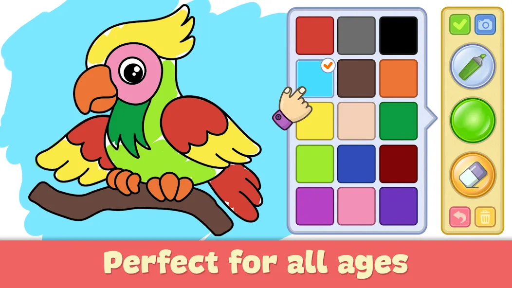 Kids Coloring & Drawing Games [MOD: разблокированы все раскраски] последняя версия — скриншот 1