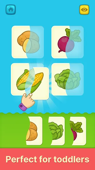 Взломанная Bimi Boo Flashcards for Kids [MOD: все карточки разблокированы] на Андроид — скриншот 2