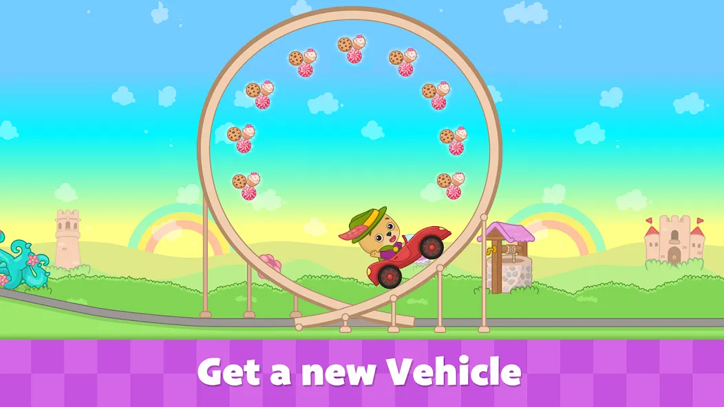 Взломанная Bimi Boo Car Games for Kids [MOD: открыты все машинки и уровни] на Андроид — скриншот 2