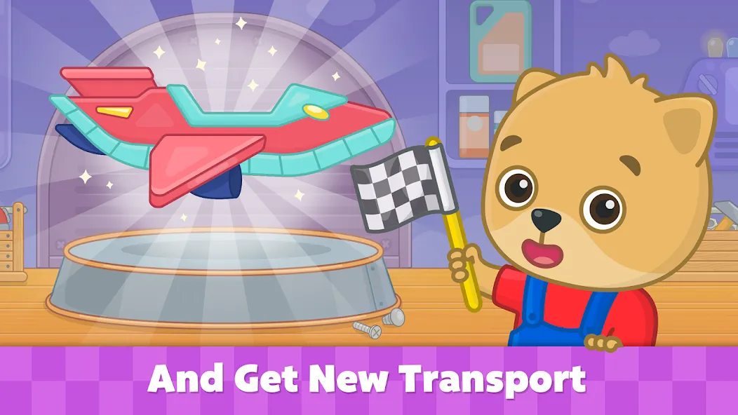 Взломанная Bimi Boo Car Games for Kids [MOD: открыты все машинки и уровни] на Андроид — скриншот 5