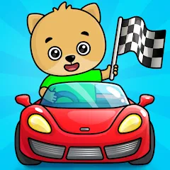 Взломанная Bimi Boo Car Games for Kids [MOD: открыты все машинки и уровни] на Андроид