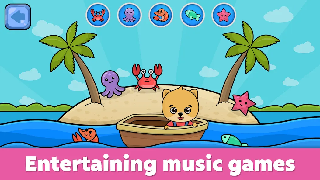 Baby Piano: Kids Music Games [MOD: разблокированы все музыкальные инструменты] последняя версия — скриншот 4