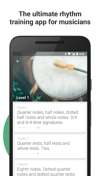 Complete Rhythm Trainer [MOD: улучшенный ритм и открытые упражнения] на Андроид — скриншот 1