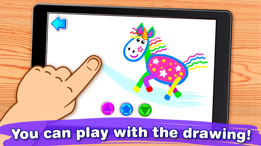Скачать Bini Drawing for Kids Games [MOD: все инструменты рисования разблокированы] — скриншот 5