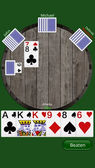 Взломанная Durak Online Cards Game [MOD: безлимитные монеты и быстрые победы] на Андроид — скриншот 3