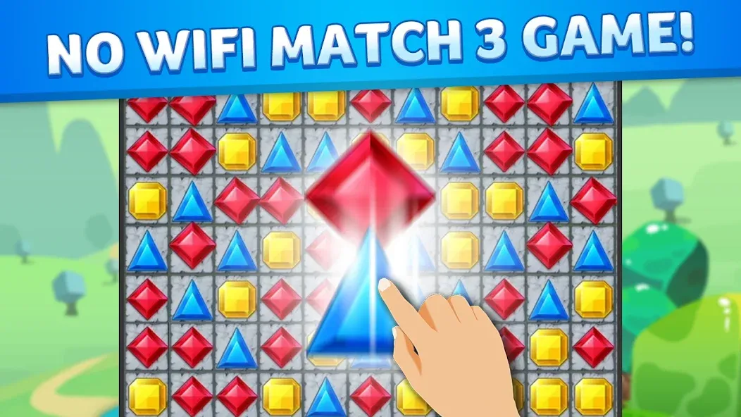 Скачать взлом Jewel Match King [MOD: безлимитные жизни и подсказки] — скриншот 1