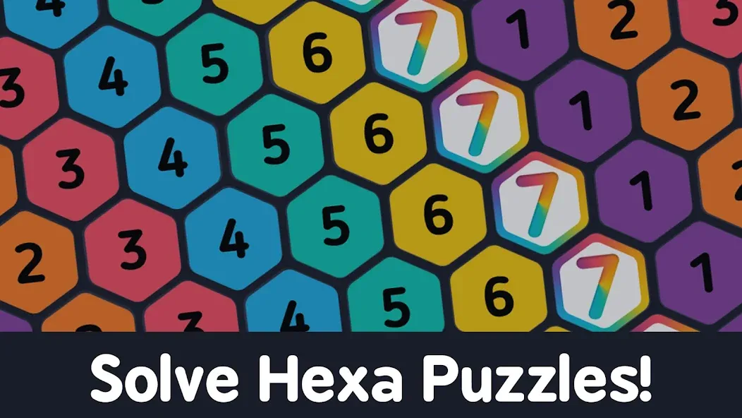 Взломанная Make7! Hexa Puzzle [MOD: безлимитные ходы и подсказки] на Андроид — скриншот 2