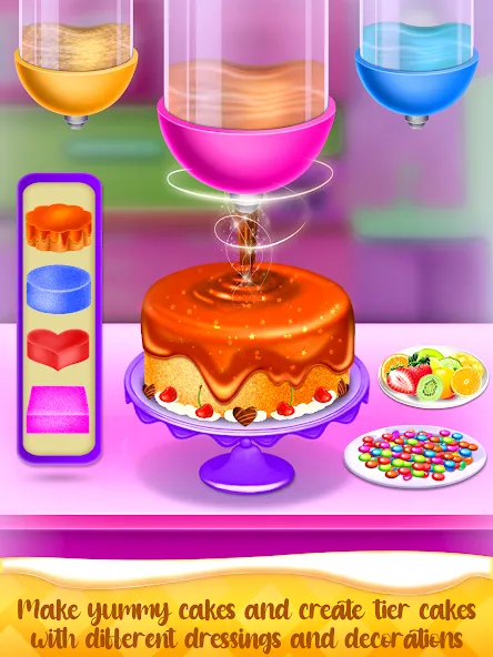 Cake Maker Cooking Cake Games [MOD: безлимитные деньги и всё открыто] последняя версия — скриншот 2