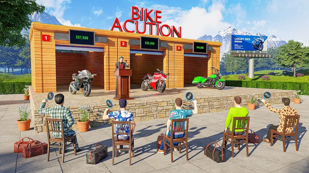 Взломанная Motorcycle Dealer Bike Games [MOD: безлимитные деньги и новые байки] на Андроид — скриншот 3