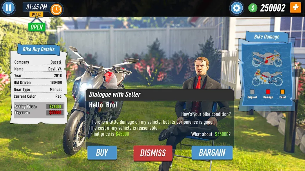 Взломанная Motorcycle Dealer Bike Games [MOD: безлимитные деньги и новые байки] на Андроид — скриншот 5