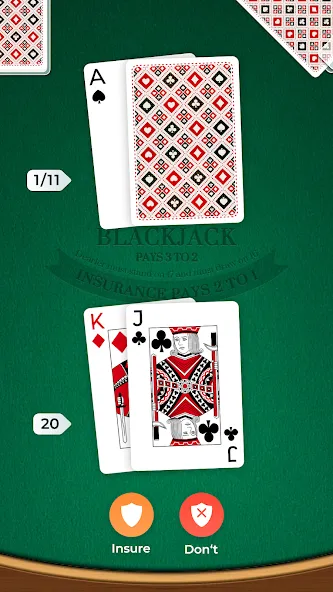 Blackjack [MOD: безлимитные фишки и легкие победы] последняя версия — скриншот 3