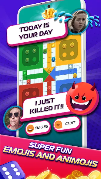 Скачать Ludo SuperStar- Board Game [MOD: безлимитные монеты и всё открыто] — скриншот 5