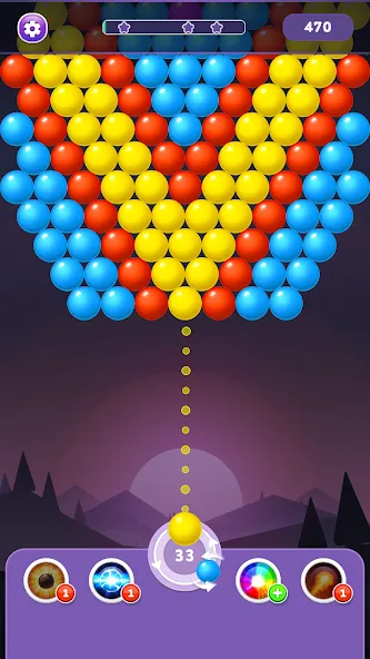 Скачать Bubble Shooter Rainbow [MOD: безлимитные монеты и жизни] — скриншот 2