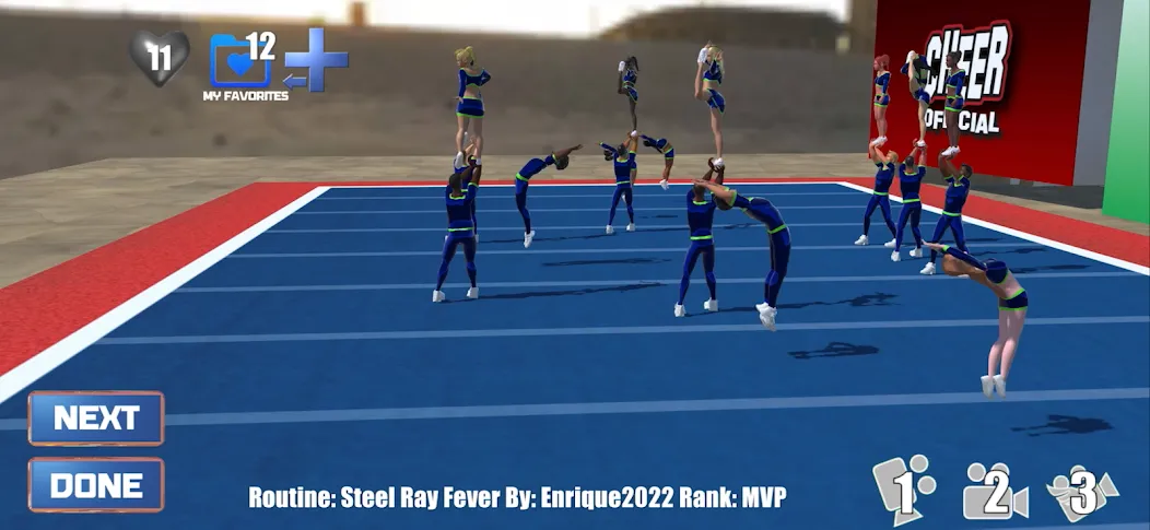 Скачать CHEER Official 3D [MOD: открыты все уровни и режимы] на телефон — скриншот 1