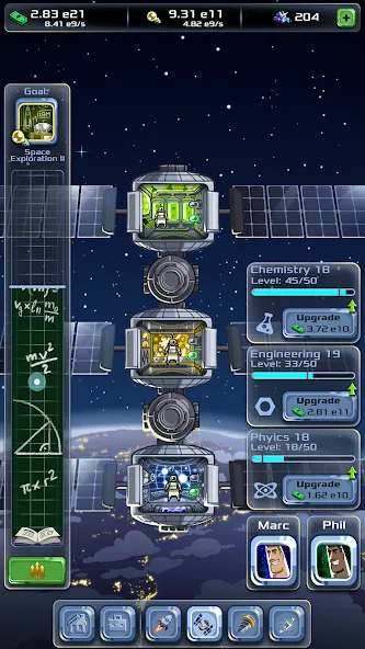 Скачать Idle Space Company [MOD: безлимитные деньги и ресурсы] на телефон — скриншот 3