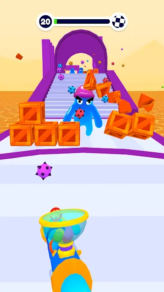 Blob Shooter 3D — Assassin Hit [MOD: безлимитные монеты и патроны] последняя версия — скриншот 2