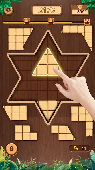 WoodCube - Woody Puzzle [MOD: безлимитные подсказки и отмена ходов] — Скачать бесплатно (APK) — скриншот 3