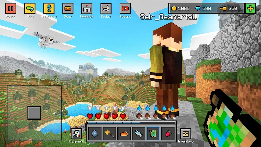 Скачать Block World 3D: Craft & Build [MOD: много ресурсов и открыты скины] на телефон — скриншот 5