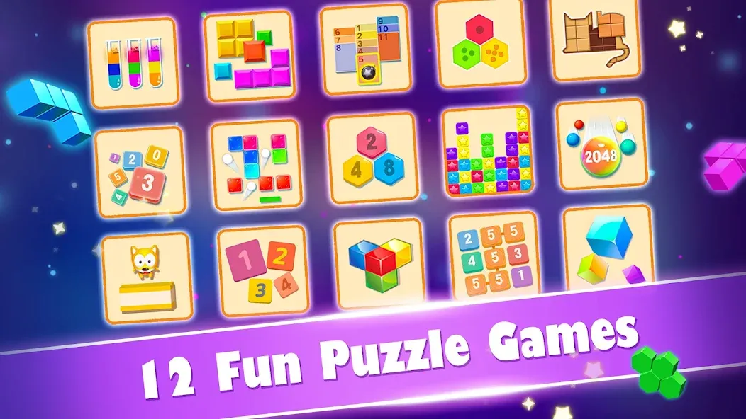 Block Gems: Block Puzzle Games [MOD: безлимитные подсказки и бустеры] на Андроид — скриншот 1