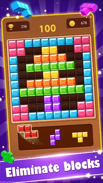 Block Gems: Block Puzzle Games [MOD: безлимитные подсказки и бустеры] на Андроид — скриншот 2