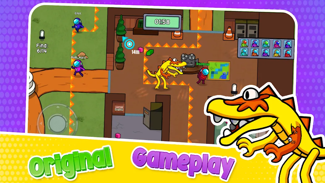 Survivor In Rainbow Monster [MOD: безлимитные монеты и бессмертие] последняя версия — скриншот 2