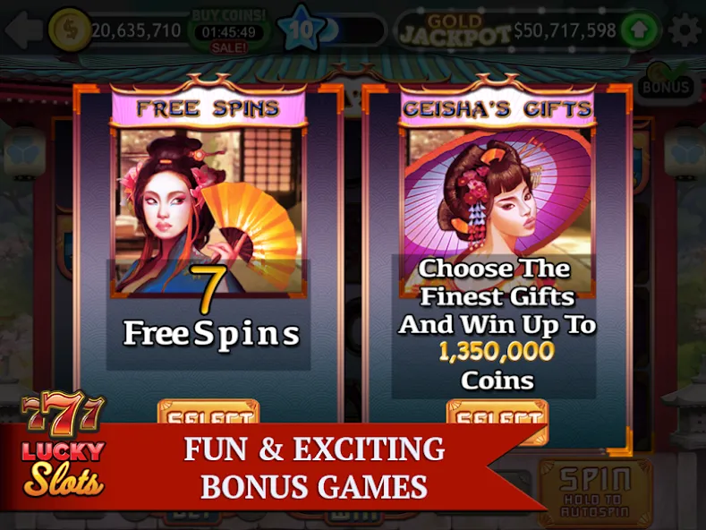 Lucky Slots [MOD: безлимитные монеты и бонусы] (Бесплатно / APK) — скриншот 4