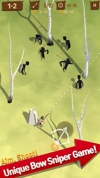 Last Arrows : Sniping Archer [MOD: безлимитные деньги и улучшенные стрелы] последняя версия — скриншот 1