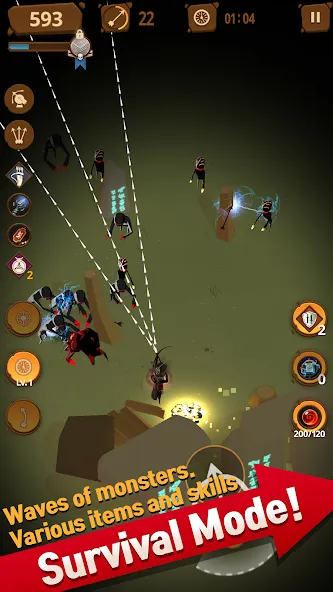 Last Arrows : Sniping Archer [MOD: безлимитные деньги и улучшенные стрелы] последняя версия — скриншот 4