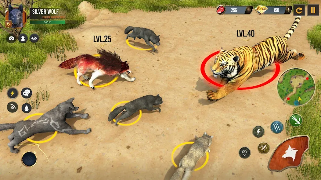 Скачать Wild Wolf Simulator Wolf Games [MOD: без рекламы и много монет] на телефон — скриншот 4