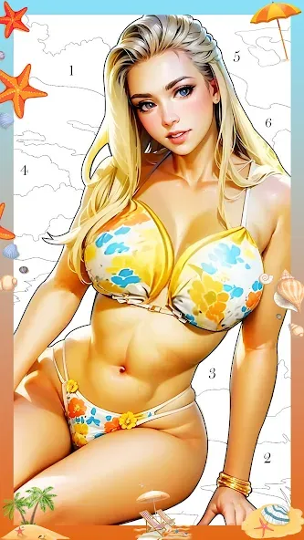 Holiday Relax Coloring Games [MOD: расслабляющая раскраска без рекламы] последняя версия — скриншот 1