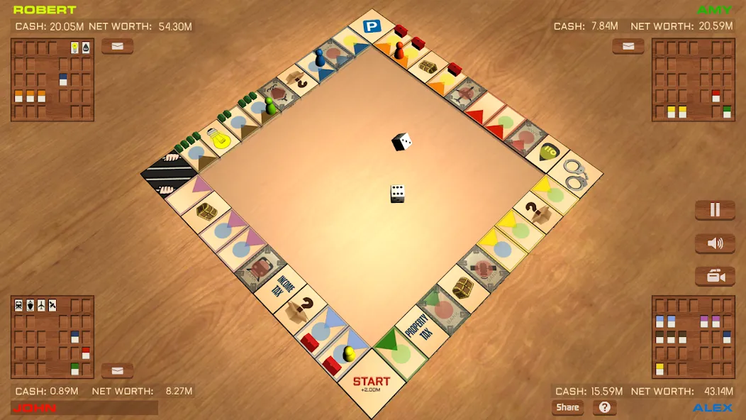 Взломанная Businessman ONLINE board game [MOD: безлимитные деньги и ресурсы] на Андроид — скриншот 1