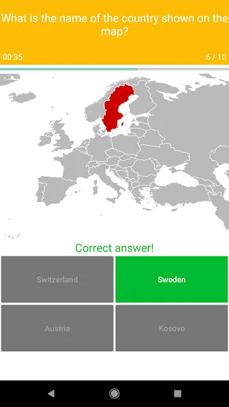 Скачать Europe Map Quiz - European Cou [MOD: открыты все страны и уровни] на телефон — скриншот 4